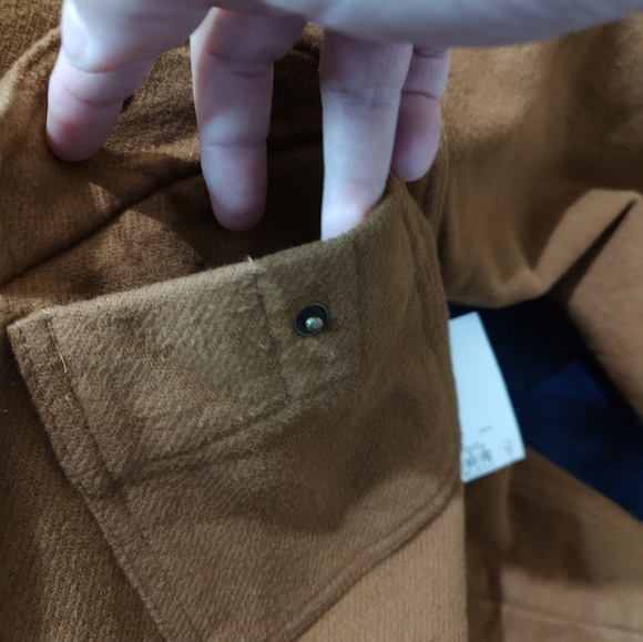 NWT Men's Sonoma Pea Coat, Size Medium, Snap Front Closure (j/c bin 2) - Picture 5 of 7